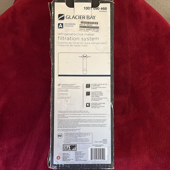 New in Box Glacier Bay Refrigerator/Ice-Maker Water Filter System - Picture 8 of 13